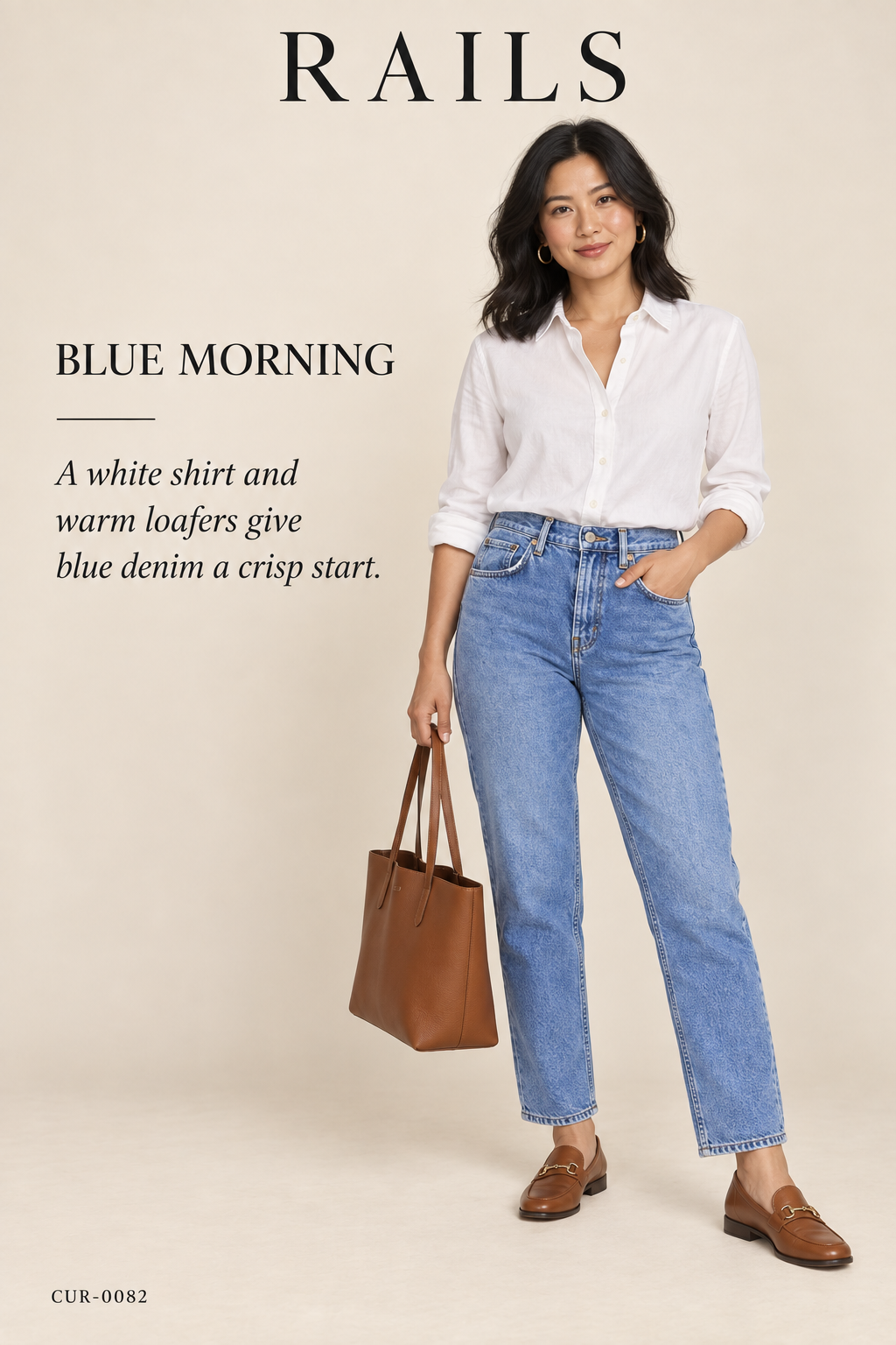 Rails The Topanga High-Rise Straight Jean – Medium Wash