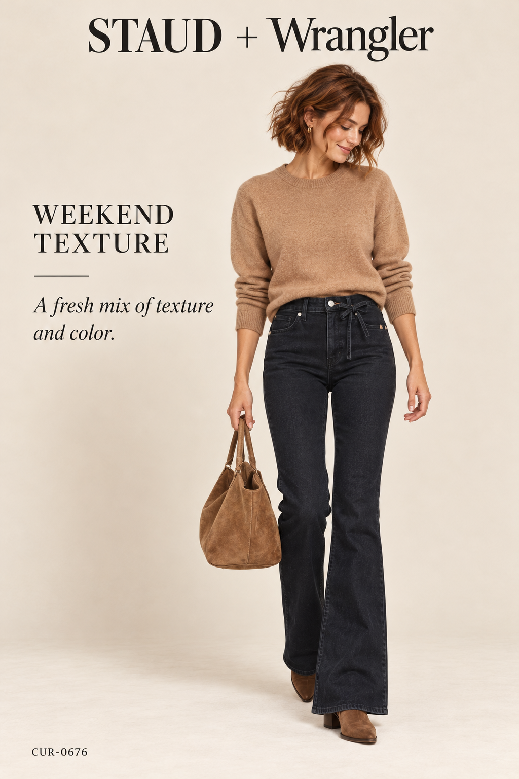 STAUD + Wrangler The Must Jean – Black