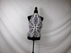 Veronica Beard Drey Paisley Halter Peplum Top – back