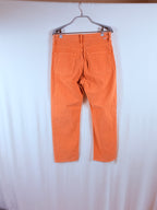 MOTHER High-Rise Boyfriend Corduroy Trouser — Coral — back