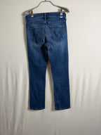MOTHER Dark Wash Straight Jean – back