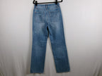 Alice + Olivia Distressed Wide-Leg Bootcut Jeans – Pasadena Blue – back