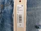 Alice + Olivia Distressed Wide-Leg Bootcut Jeans – Pasadena Blue – detail 3