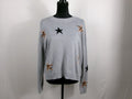 Rails Perci Sweater – Heather Grey Animal Stars – front