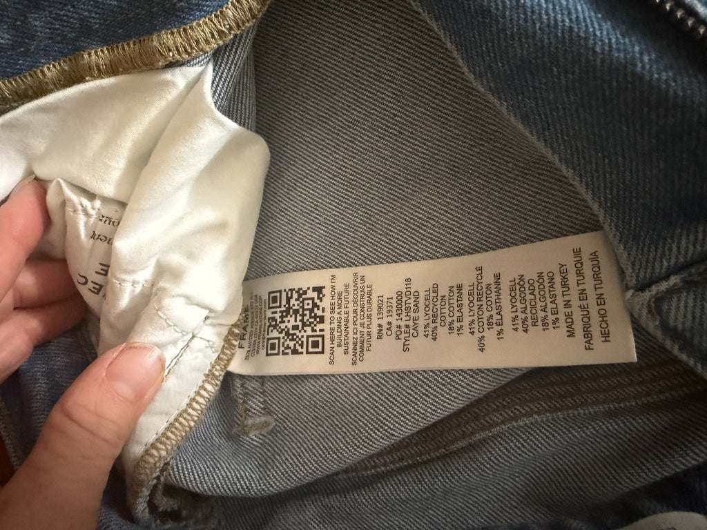 FRAME Le High Straight Jean - detail