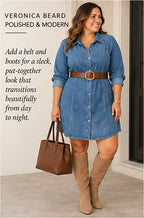 Veronica Beard Jeans Estee Raglan Dress – Waterfall – styled editorial look 2