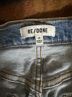 RE/DONE 90s High Rise Loose Jean - care label