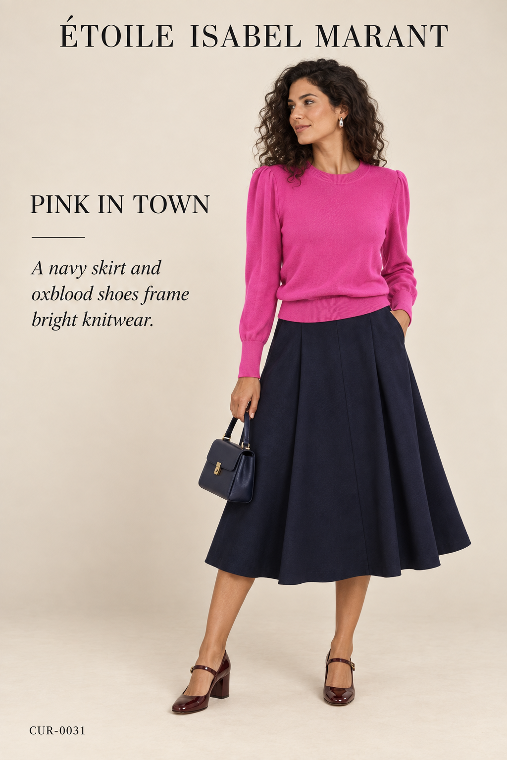 Étoile Isabel Marant Camelia Jumper – Pink — styling illustration