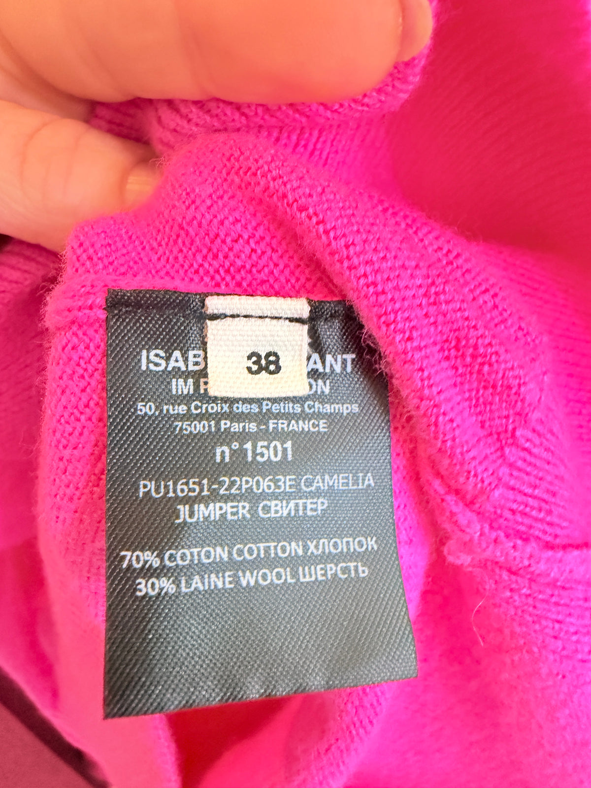 Étoile Isabel Marant Camelia Jumper – Pink — care label