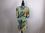 Hunter Bell Silk Watercolor Tie-Dye Belted Mini Dress – back