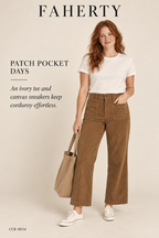 Faherty Phoebe Corduroy Patch-Pocket Pants – styled: Patch Pocket Days