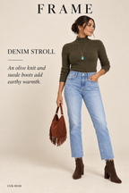 FRAME Le High Straight Raw After – Alemany — styling illustration