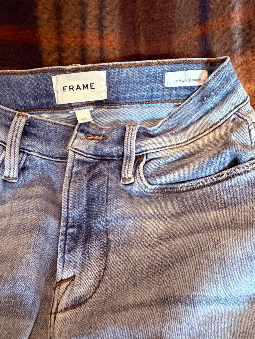 FRAME Le High Straight Raw After – Alemany — care label