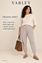 Varley DoubleSoft Slim Cuff Joggers – styled: Travel Soft