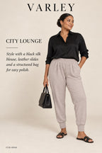 Varley DoubleSoft Slim Cuff Joggers – styled: City Lounge