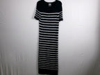 Khaite Helen Striped Brushed Silk & Cashmere Midi Dress – front