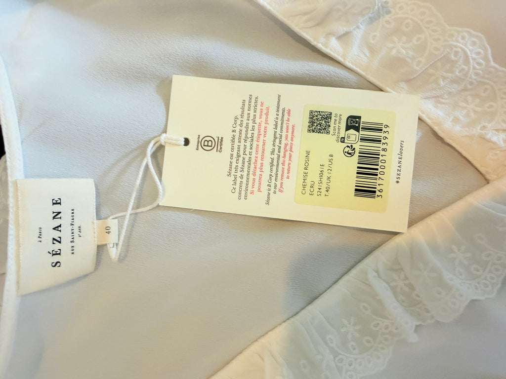 Sézane Rosine Shirt — brand tag