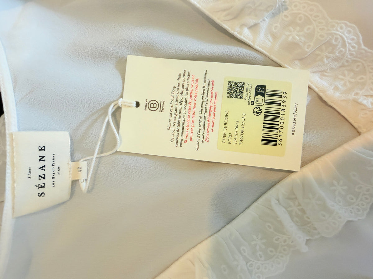 Sézane Rosine Shirt — brand tag