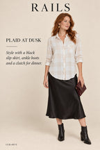 Rails Plaid Check Button-Down – styled: Plaid at Dusk
