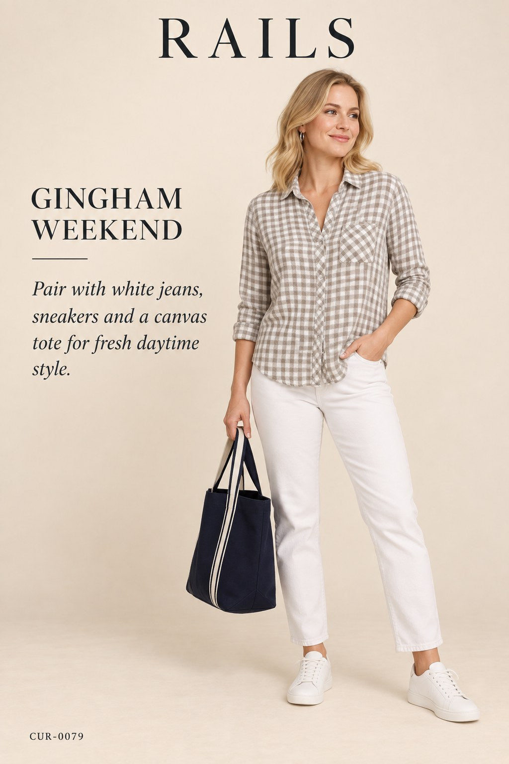 Rails Gingham Button-Down – styled: Gingham Weekend