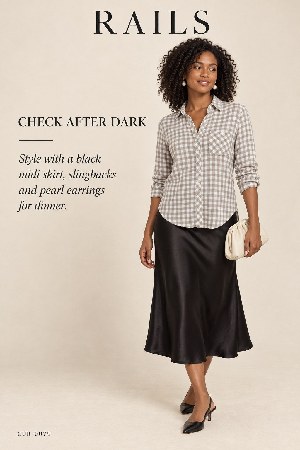Rails Gingham Button-Down – styled: Check After Dark