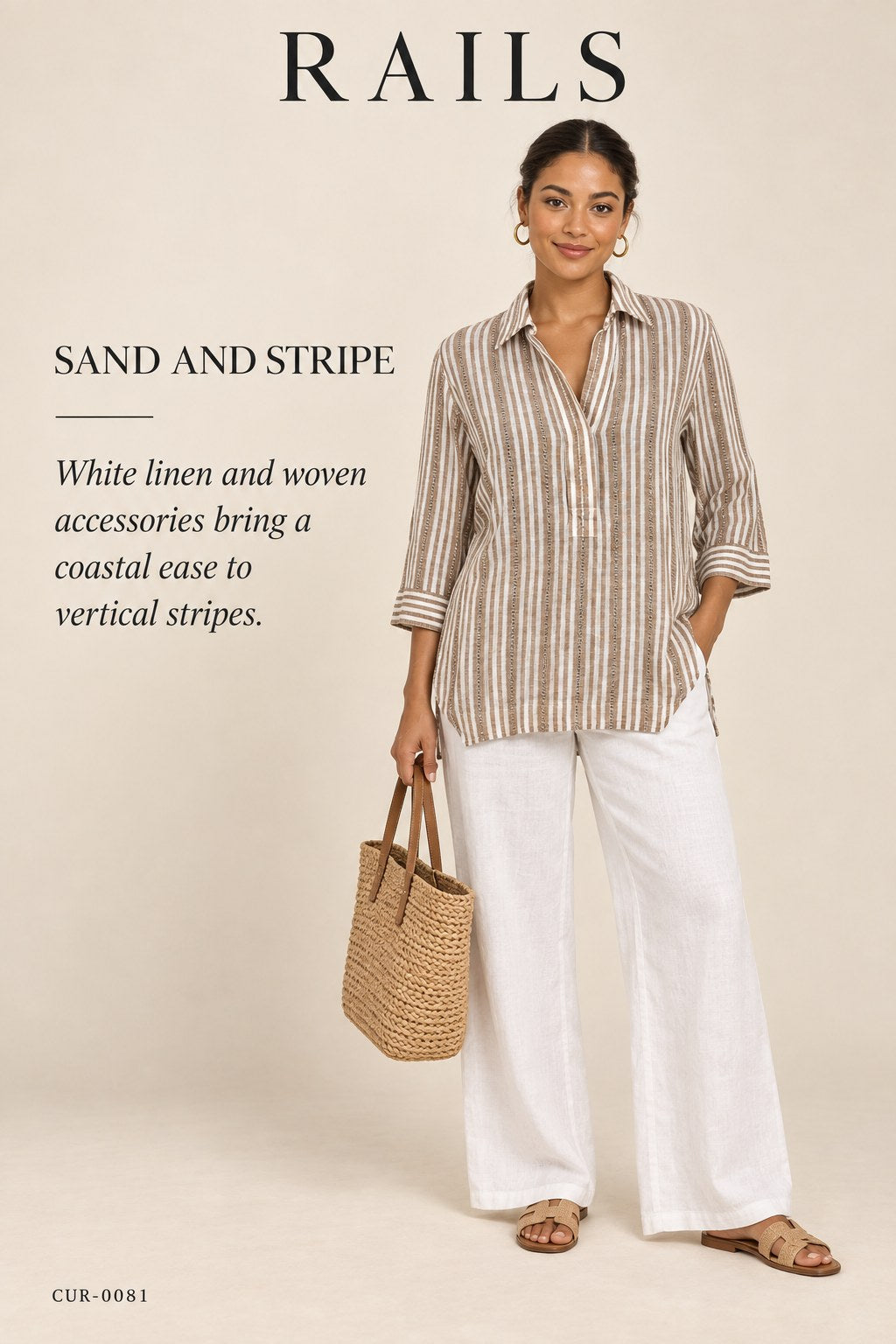 Rails Striped Button-Down – styled: Sand and Stripe