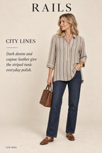 Rails Striped Button-Down – styled: City Lines
