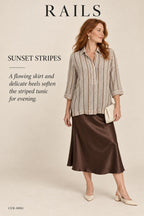 Rails Striped Button-Down – styled: Sunset Stripes