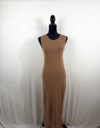 Jenni Kayne Sleeveless Sweater Dress – Camel – front