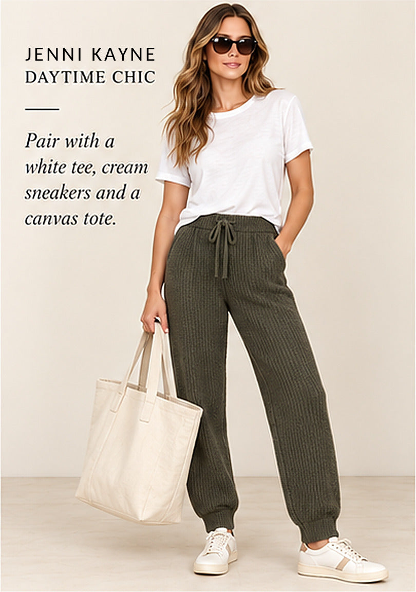 Jenni Kayne Alpaca Fisherman Sweatpant – Olive
