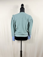 LoveShackFancy Colorblock Cropped Pullover – back