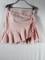 Cinq à Sept Tous Les Jours Anson Wrap Mini Skirt – Blush Pink - front