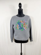 Carven Floral Bouquet Embroidered Sweatshirt – front