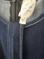 Cinq à Sept Puff-Sleeve Belted Denim Mini Dress – Indigo – label