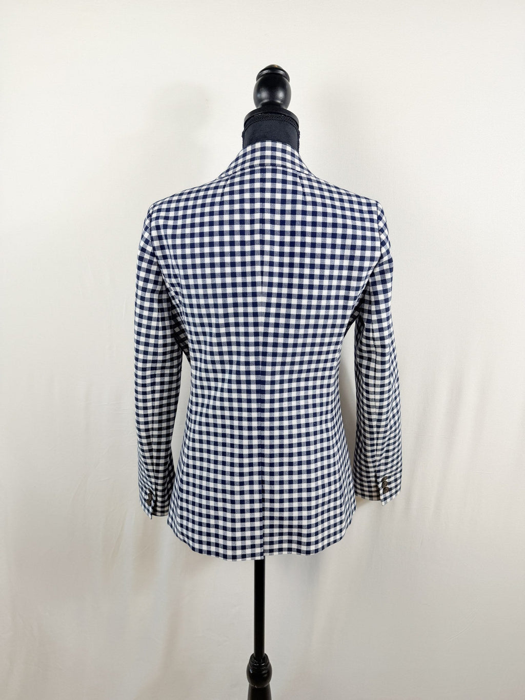 J.Crew Parke Blazer – Navy Gingham – back