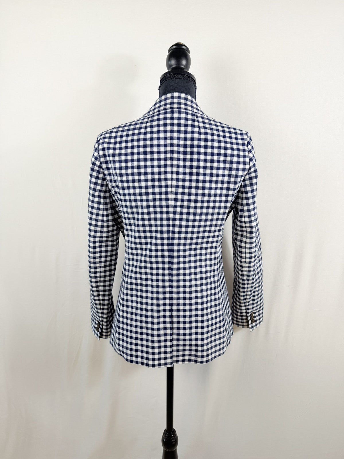 J.Crew Parke Blazer – Navy Gingham – back
