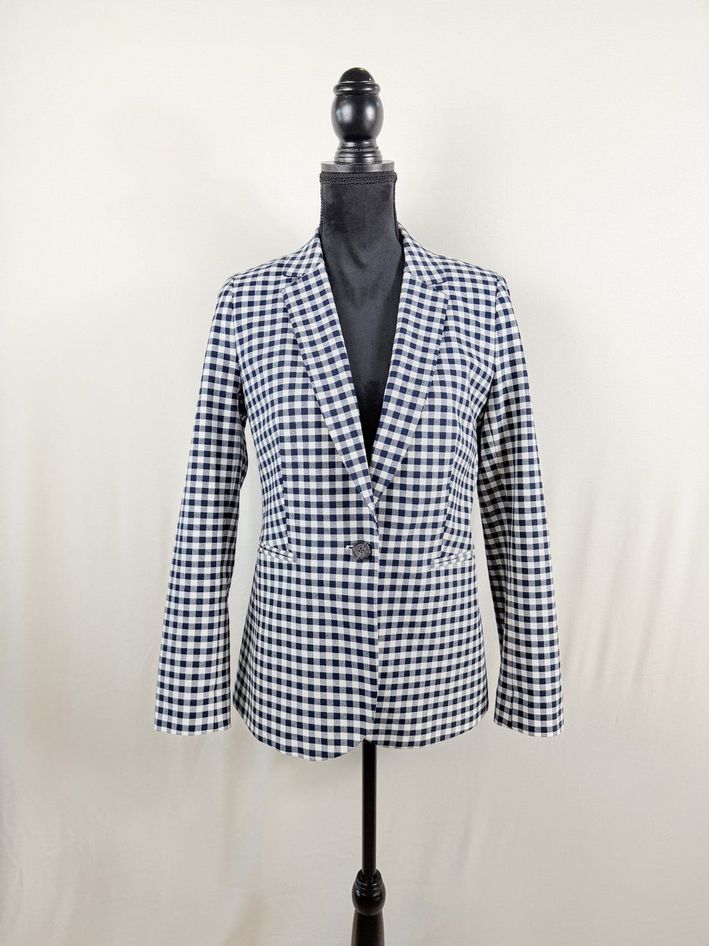 J.Crew Parke Blazer – Navy Gingham – front