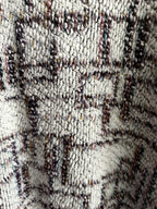 Hunter Bell Abstract Tweed-Knit Mock-Neck Sweater – knit detail