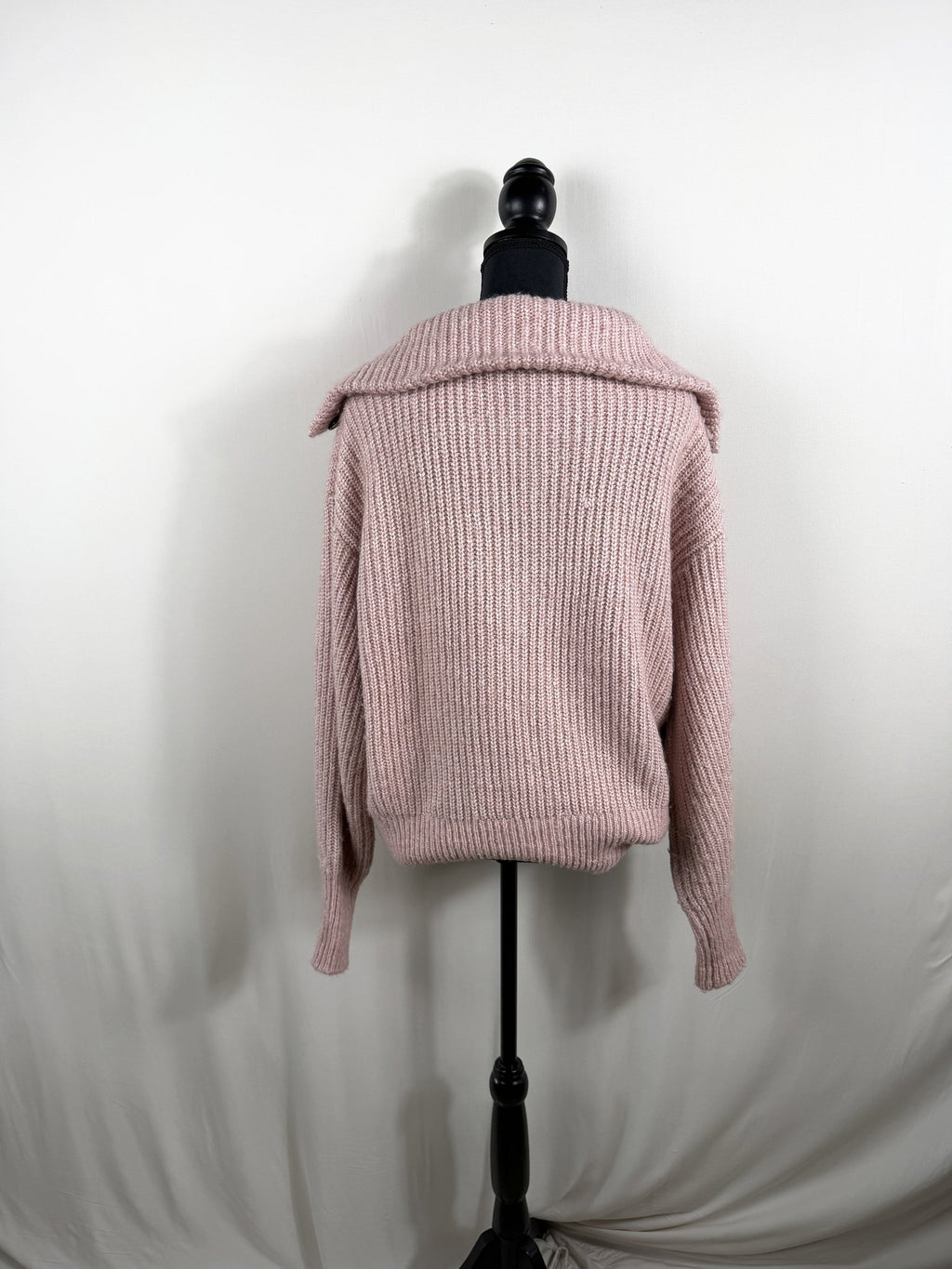 Varley Peverel Button Placket Knit – Woodrose – back
