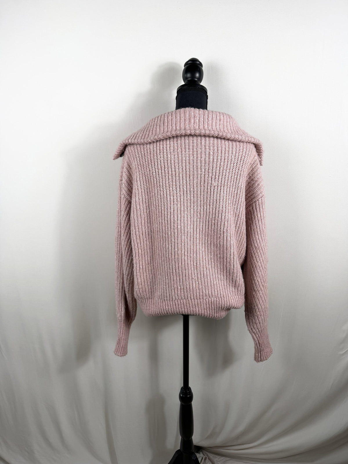 Varley Peverel Button Placket Knit – Woodrose – back