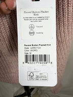 Varley Peverel Button Placket Knit – Woodrose – label