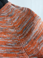 GANNI Merino Mouline Cropped Top – Vibrant Orange – detail
