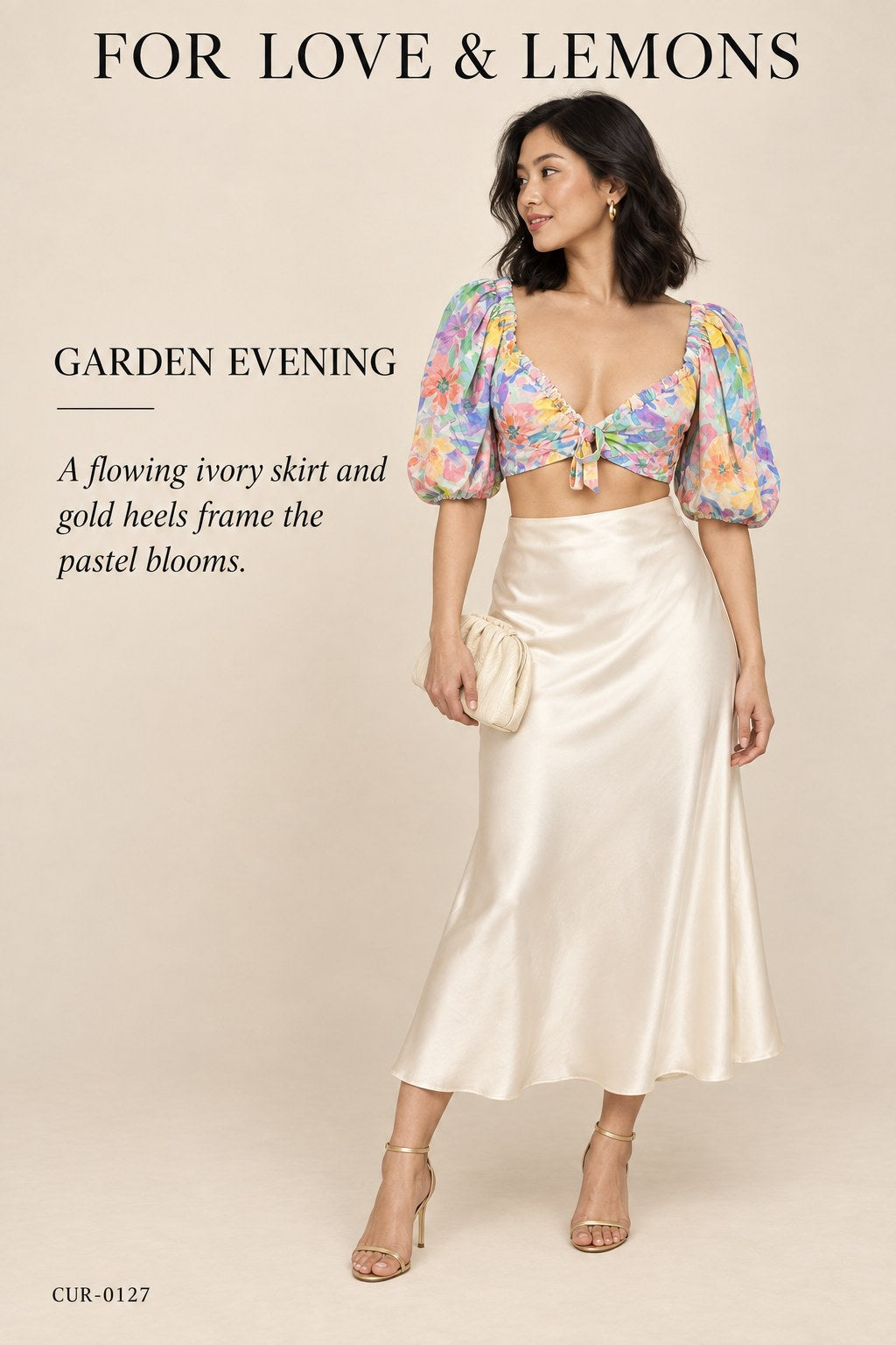 For Love & Lemons Blaire Crop Top – styled: Garden Evening