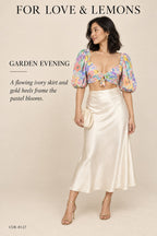 For Love & Lemons Blaire Crop Top – styled: Garden Evening
