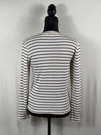 MOTHER The Itty Bitty Pixie Stripe Thermal Henley – back