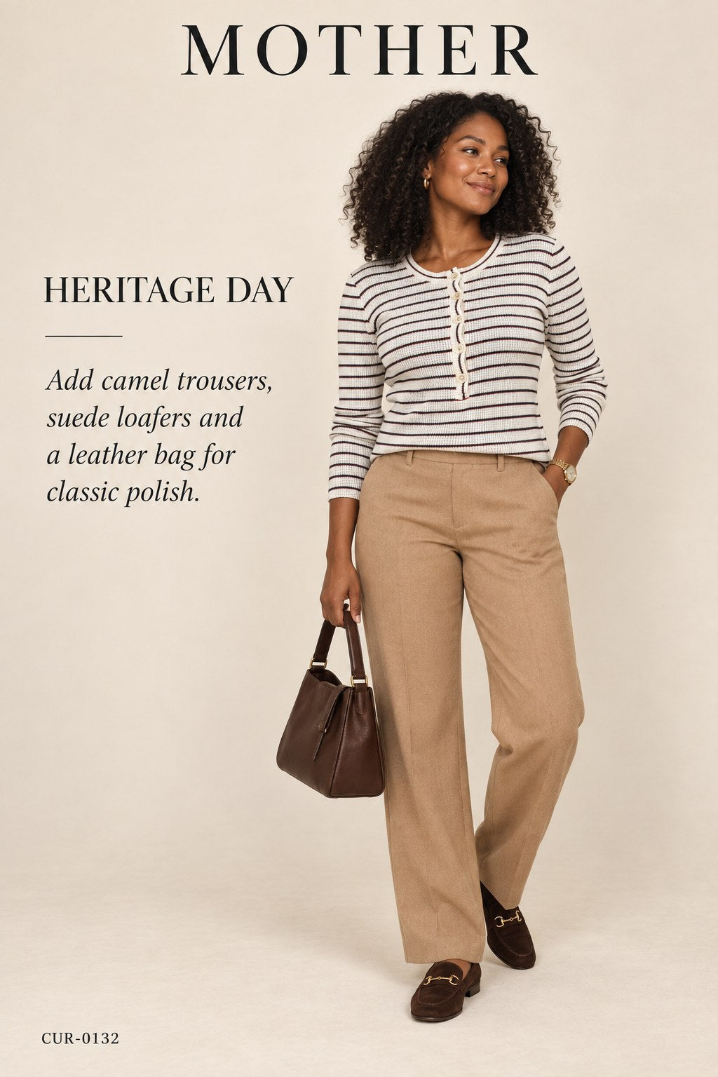 MOTHER The Itty Bitty Pixie Stripe Thermal Henley – styled: Heritage Day