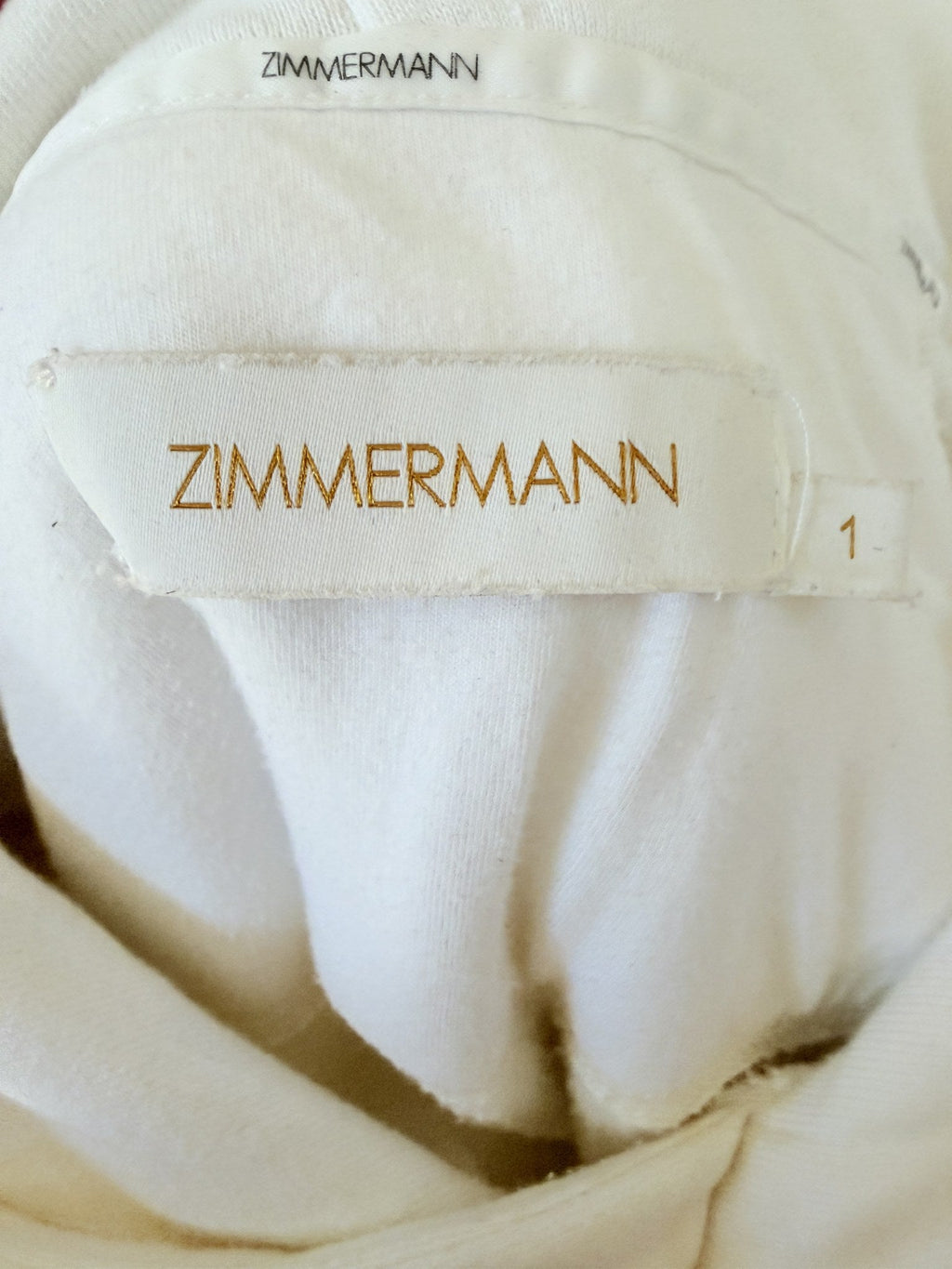 Zimmermann Graphic Print Hoodie – Ivory – label