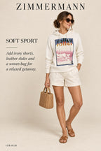 Zimmermann Graphic Print Hoodie – Ivory – styled editorial look 2
