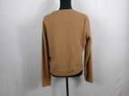 Reformation Cashmere Crewneck Sweater – Camel – back