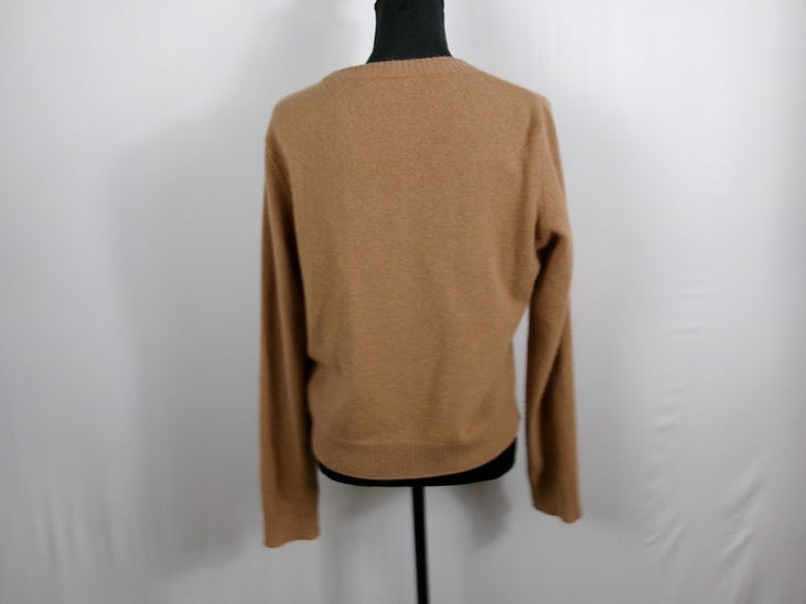 Reformation Cashmere Crewneck Sweater – Camel – back